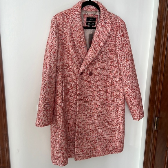 J.Crew Nalya wool tweed Daphne top coat 